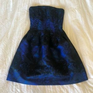 Holiday Formal Strapless Mini Dress